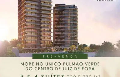 Apartamento alto luxo com 270m², 4 suítes, varanda gourmet com 39m², 3 ou 4 vagas e lazer premium em localização privilegiada no centro da cidade!