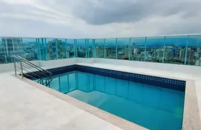 2 dormitórios tipo garden, novo no embaré a 3 quadras da praia