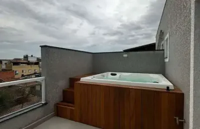 Cobertura com 2 quartos para alugar na Vila Linda, Santo André 