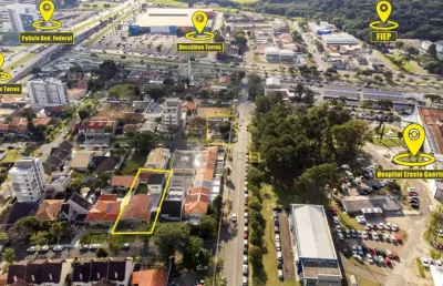 Terreno à venda na rua tibúrcio brasil, 69, jardim das américas, curitiba por r$ 1.400.000