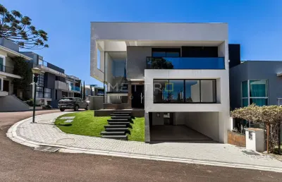 Casa em condomínio fechado com 4 quartos à venda na rua marechal anor teixeira dos santos, 850, boa vista, curitiba, 350 m2 por r$ 1.980.000
