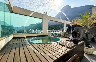 Cobertura com 2 quartos à venda na rua do humaitá, humaitá, rio de janeiro, 172 m2 por r$ 2.000.000