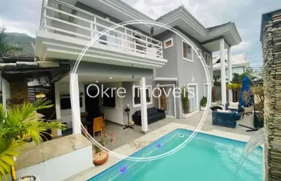 Casa em condomínio fechado com 4 quartos à venda na rua joão marques cadengo, vargem pequena, rio de janeiro, 280 m2 por r$ 990.000
