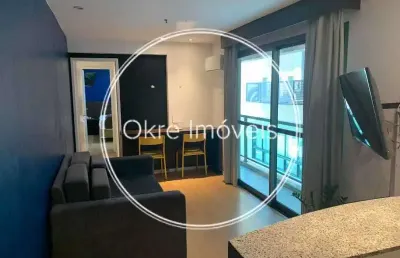 Flat com 1 quarto à venda na rua francisco otaviano, copacabana, rio de janeiro, 43 m2 por r$ 1.100.000