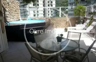 Cobertura com 3 quartos à venda na avenida niemeyer, são conrado, rio de janeiro, 194 m2 por r$ 2.300.000