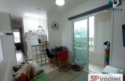 Apartamento para venda em praia grande, aviação, 1 dormitório, 1 banheiro, 1 vaga