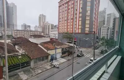 Apartamento para venda em praia grande, boqueirão, 1 dormitório, 1 suíte, 2 banheiros, 1 vaga