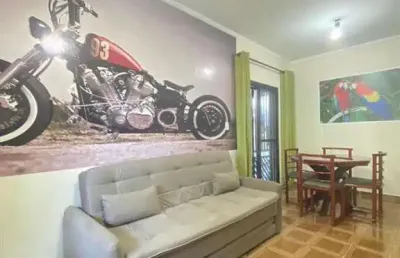 Apartamento para venda em praia grande, caiçara, 1 dormitório, 1 banheiro, 1 vaga