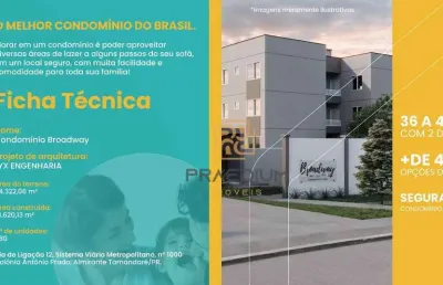 Apartamento com 2 dormitórios à venda, 35 m² por r$ 225.000,00 - vila grécia - almirante tamandaré/pr