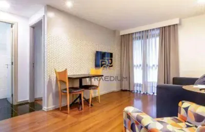Apartamento com 1 dormitório à venda, 42 m² por r$ 420.000,00 - batel - curitiba/pr