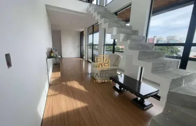 Apartamento duplex com 3 dormitórios à venda, 300 m² por r$ 2.750.000 - costeira - são josé dos pinhais/pr