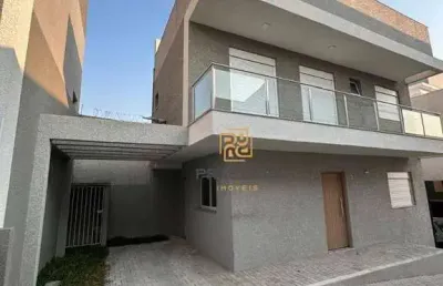 Sobrado com 3 dormitórios à venda, 115 m² por r$ 699.600 - atuba - curitiba/pr