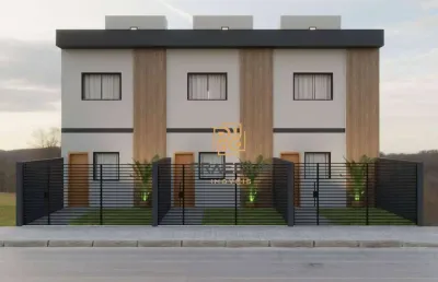 Sobrado com 2 dormitórios à venda, 48 m² por r$ 350.000 - pinheirinho - curitiba/pr
