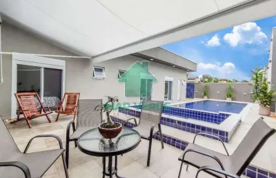 Casa alto padrão 4 suítes piscina com hidro em condomínio fechado residencial mar verde