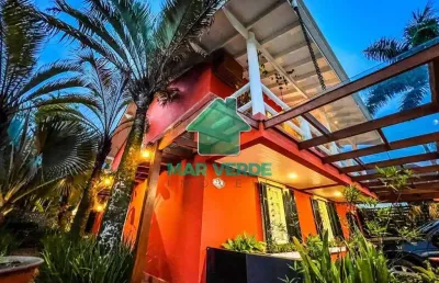 Casa em condomínio fechado com 4 quartos à venda no Mar Verde, Caraguatatuba 