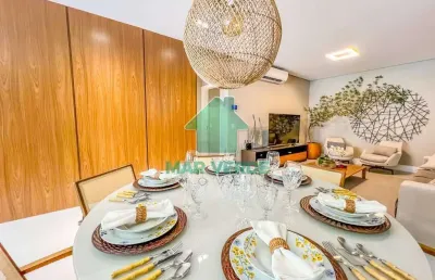 Apartamento de alto padrão com vista privilegiada para o mar no indaia