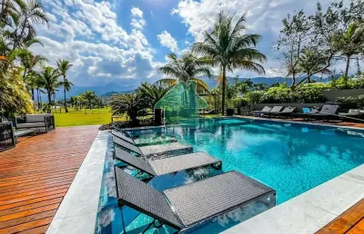 Casa frente mar no condomínio costa verde tabatinga – 8 dormitórios, alto luxo no litoral norte