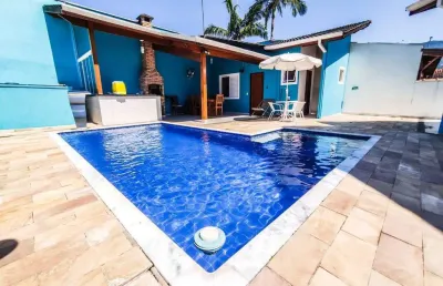 Sobrado maravilhoso 4 dormitórios com piscina em condomínio fechado totalmente mobiliado