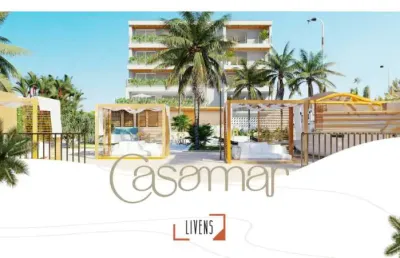 Empreendimento casamar localizado no bairro de armação de frente para o mar.