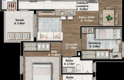 Apartamento com 2 quartos à venda no Santa Catarina, Caxias do Sul 