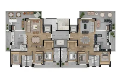 Apartamento com 3 quartos à venda na Nossa Senhora de Lourdes, Caxias do Sul 