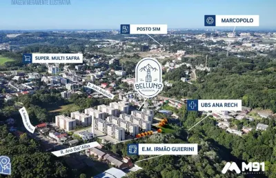 Apartamento com 2 quartos à venda na Ana Rech, Caxias do Sul 