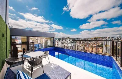 Cobertura com 2 quartos, 2 vagas e lazer no rooftop à venda, 127 m² por r$ 878.000 - são mateus - juiz de fora/mg