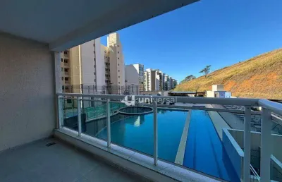 Apartamento com 2 quartos para alugar, 75 m² por r$ 2.600/mês - cascatinha - juiz de fora/mg