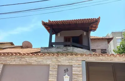Casa para venda em macaé, riviera fluminense, 4 dormitórios, 1 suíte, 4 banheiros, 2 vagas