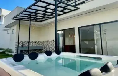 Casa para locação em rio das ostras, alphaville, 3 dormitórios, 3 suítes, 5 banheiros, 4 vagas