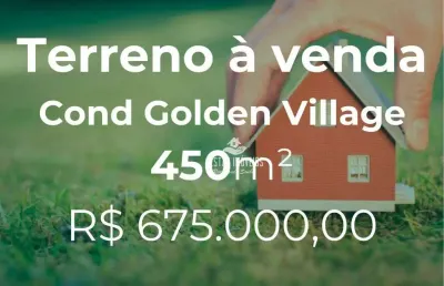 Terreno à venda, condomínio golden village - uberlândia/mg