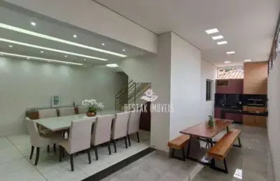 Casa com 3 quarto à venda no bairro jardim holanda - uberlândia/mg
