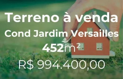 Terreno à venda, condomínio jardim versailles - uberlândia/mg