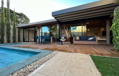 Sobrado com 3 quartos à venda, condomínio carmel - uberlândia/mg