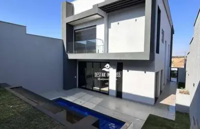 Sobrado à venda, 218 m² por r$ 1.850.000,00 - condomínio terras alpha - granja marileusa  - uberlândia/mg