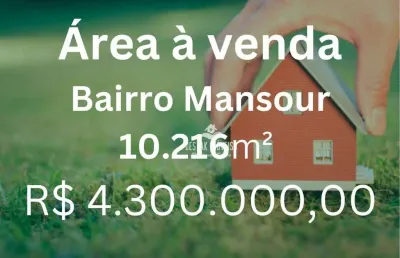 Área à venda, 10216 m² por r$ 4.300.000,00 - mansour - uberlândia/mg