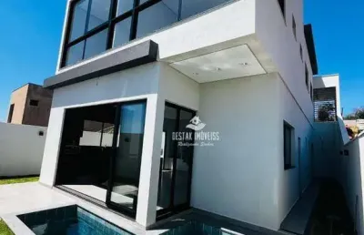 Sobrado com 4 quartos à venda, condomínio terras alpha - uberlândia/mg