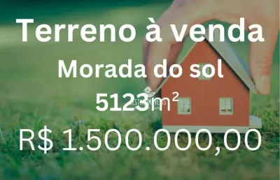Terreno à venda, 5123 m²  morada do sol - uberlândia/mg