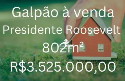 Galpão à venda, 802 m² por r$ 3.525.000,00 - presidente roosevelt - uberlândia/mg