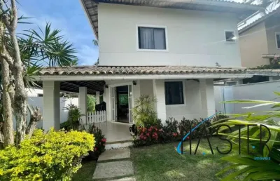 Casa em condomínio fechado com 3 quartos à venda na rua francisco das mercês, 640, buraquinho, lauro de freitas, 340 m2 por r$ 1.100.000