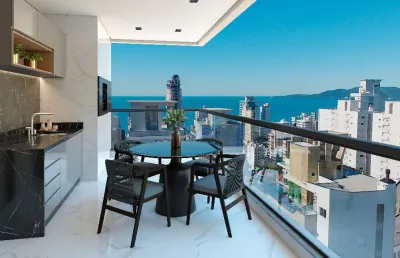 Entrega 2025! apartamento de 3 suítes em 60 vezes para pagar ! em meia praia