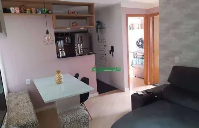 Apartamento com 2 dormitórios à venda, 48 m² por r$ 210.000,00 - água chata - guarulhos/sp