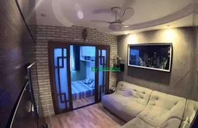 Studio com 1 dormitório à venda, 35 m² por r$ 195.000,00 - jardim santa mena - guarulhos/sp