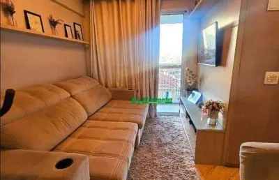 Apartamento com 2 dormitórios à venda, 53 m² por r$ 377.000,00 - ponte grande - guarulhos/sp