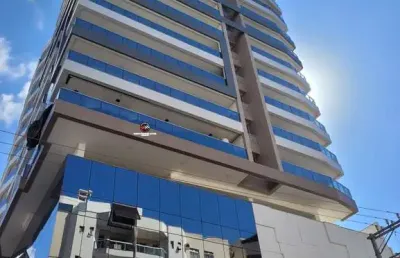 Apartamento novo à venda na praia do morro em guarapari es, de alto padrão com lazer completo na cobertura com 124m²  com 3 quartos