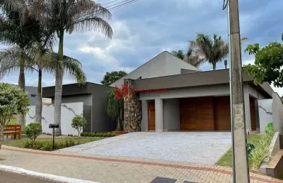 Linda casa alto padrão em sun lake residence, londrina/pr