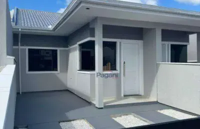 Casa com 2 dormitórios à venda, 50 m² por r$ 345.000,00 - guarda do cubatão - palhoça/sc