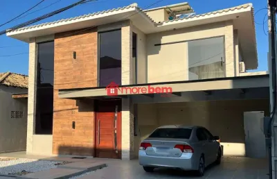 Casa em condomínio fechado com 5 quartos à venda na rodovia amaral peixoto, 100, balneário são pedro, são pedro da aldeia, 129 m2 por r$ 1.000.000