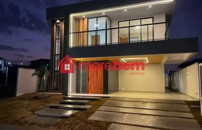 Casa em condomínio fechado com 4 quartos à venda na rua um, nova são pedro, são pedro da aldeia, 300 m2 por r$ 1.600.000