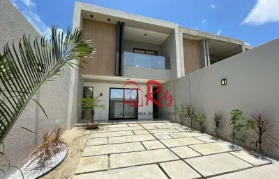 Casa com 3 dormitórios à venda, 127 m² por r$ 570.000,00 - coité - eusébio/ce
